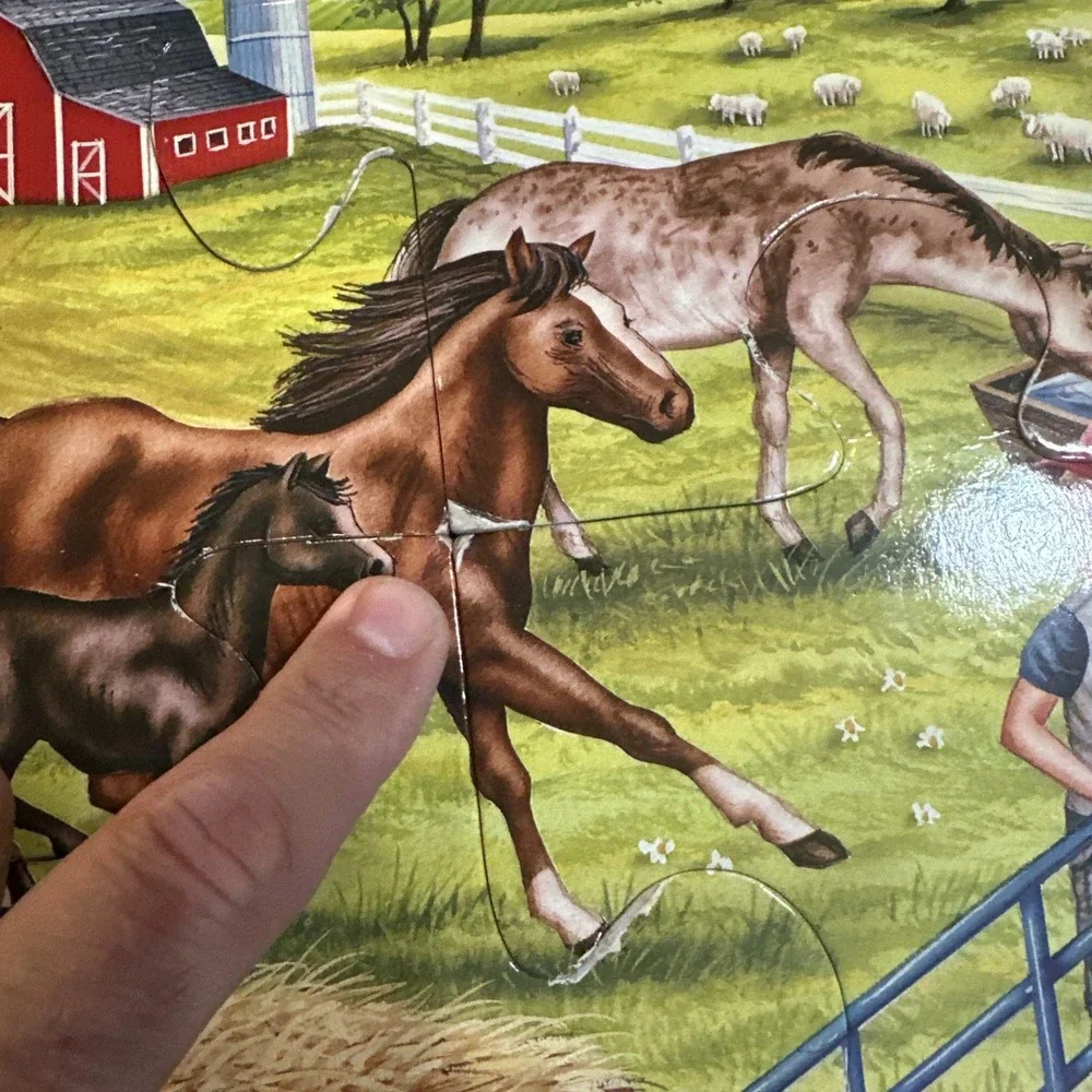Floor Puzzle.  On The Farm Unbranded Puzzle.  24 Jumbo‎ Pieces